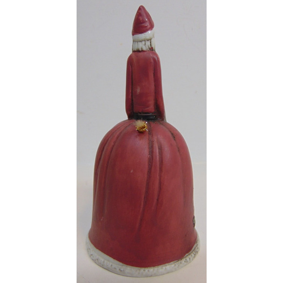 Santa Claus Bell Old World Jolly Christmas Showcase Porcelain Box Vintage Gift - Picture 5 of 14